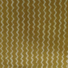 Pure Cotton Dabu Mustard With Zig Zag Waves Hand Block Print Fabric
