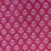 Pure Cotton Dabu Pink Gold Lurex With Cream Flower Motifs Hand Block Print Fabric