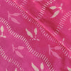 Pure Cotton Dabu Pink With Dashed Waves And Motifs Hand Block Print Fabric