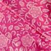 Pure Cotton Dabu Pink With Flower And Small Leaves Hand Block Print Blouse Fabric (80 Cm)
