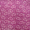 Pure Cotton Dabu Pink With Flower Grass Hand Block Print Blouse Piece Fabric (1 Meter)