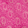 Pure Cotton Dabu Pink With Kairi Jaal Hand Block Print Fabric