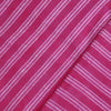 Pure Cotton Dabu Pink With Triple Stripes Hand Block Print Fabric