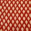 Pure Cotton Dabu Rust With Lines Wild Fruit Motifs Hand Block Print Fabric