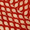 Pure Cotton Dabu Rust With Lines Wild Fruit Motifs Hand Block Print Fabric