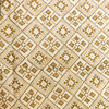 Pre Cut 1.35 Meter Pure Cotton Dabu With Brown Kashish Tile Hand Block Print Fabric