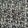 Pure Cotton Dabu With Grey Jaal Hand Block Print Fabric