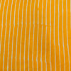 Pure Cotton Dabu Yellow Stripes Hand Block Print Fabric