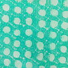 Pure Cotton Dabu kaatha Light Blue With Circle GeometryWith Plant Hand Block Print Fabric