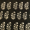 Pure Cotton Dark Kashish Dabu With Cream Plant Hand Block Print Fabric