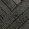 Pure Cotton Dark Kashish Dabu With Horizontal And Verical Stripes Hand Block Print Fabric