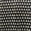 Pure Cotton Dark Kashish Dabu With Triangles Hand Block Print Fabric