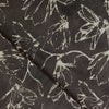 Pure Cotton Dark Kashish With Shadowy Jaal Hand Block Print Fabric