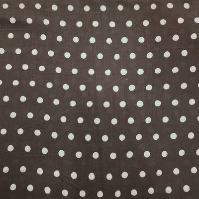 Pure Cotton Discharge Kashish With Polka Hand Block Print Fabric