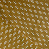 Pure Cotton Discharge Mustard With Tiny Motifs Hand Block Print Fabric