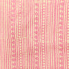 Pure Cotton Doby Dabu Baby Pink With Intricate Stripes Hand Block Print Fabric