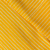 Pure Cotton Doby Dabu Yellow With Cream Stripes Hand Block Print Fabric