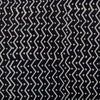 Pure Cotton Black With White Zig Zag And Dot Stripes Hand Block Print Fabric