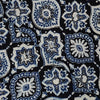 Pure Cotton Double Ajrak Blue With Cream Blue All Over Pattern Hand Block Print Fabric