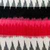 Pure Cotton Double Ikkat With Pink Grey Red Black Weaves Woven Fabric