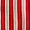 Pure Cotton Doubly Weaved Ikkat Red And Cream Stripes Weaves Hand Woven Fabric