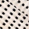 Pure Cotton Doubly Weaved Ikkat White With Black Square Weaves Hand Woven Fabric