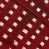 Pure Cotton Doubly Weaved Ikkat With White Squares Weaves Hand Woven Fabric