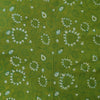 Pure Cotton Gamthi Green With Cream And Green Jaal Hand Block Print Fabric