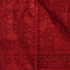 Pure Cotton Gamthi Red With Light Red Leafy Lotus Creeper Hand Block Print Fabric