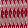 Pure Cotton Grey And Brownish Maroon Honey Comb Ikkat Hand Woven Fabric