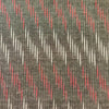 Pure Cotton Grey Ikkat With Diagoal Tiny Cream And Light Reddish Pink Weaves Woven Fabric