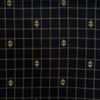 Pure Cotton Handloom Black With Checks And Temple Border