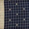 Pure Cotton Handloom Blue With Checks And Temple Border