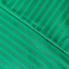 Pure Cotton Handloom Green Teal With Threaded Stripes Woven Fabric