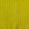 Pure Cotton Handloom  Green With Yellow Dot Weaves Woven blouse piece Fabric (0.80 meter)