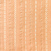 Pure Cotton Handloom Peach With Silver Stripes With White Fish Stripes Woven Fabric