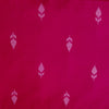 Pure Cotton Handloom Pink With Flower Bud Woven Fabric