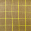 Pure Cotton Handloom South Cotton Sandy Brown With Yellow Checks Woven Fabric