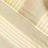 Pure Cotton Handloom White With Multi Spaced Out Multi Colour Stripes Woven Fabric