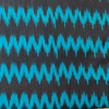 Pure Cotton Ikkat Black With Blue Zig Zag Weaves Handwoven Fabric
