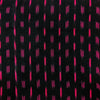 Pure Cotton Ikkat Black With Tiny Dark Pink Weaves Hand Woven Blouse Fabric ( 80 CM )