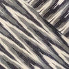 Pure Cotton Ikkat Shades Of Grey Long W Weaves Hand Woven Fabric