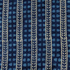 Pure Cotton Indigo With Beautifully Carved Tribal Hand Block Print Blouse Piece  Fabric ( 1 meter )