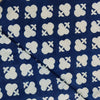 Pure Cotton Indigo With Clubs Hand Block Print Fabric