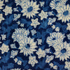 Pure Cotton Indigo With Floral Jaal Hand Block Print Fabric