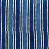 Pure Cotton Indigo With Light And Dark Indigo Stripes Hand Block Print Blouse Fabric ( 90 CM ) )