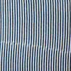 Pure Cotton Light Indigo And Dark Indigo Stripes Hand Block Print Blouse Piece Fabric ( 90 cm )