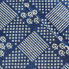 Pure Cotton Indigo With Multi Design Blaocks Hand Woven Fabric