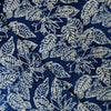 Pure Cotton Indigo With White Floral Jaal Hand Block Print Fabric