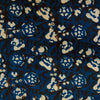 Pure Cotton Indigo With Wild Small Flower Jaal Hand Block Print Fabric